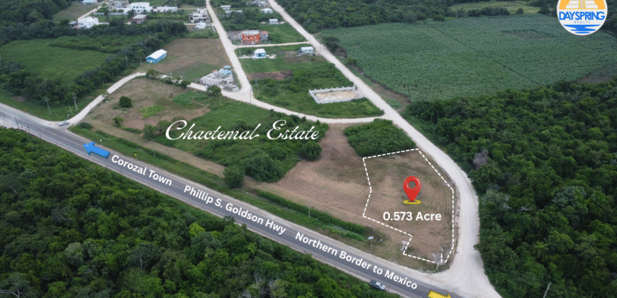 “Strategic Half-Acre on Phillip S. Goldson Hwy – Ideal for Business in Corozal, Belize”