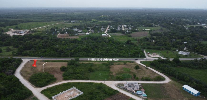 “Strategic Half-Acre on Phillip S. Goldson Hwy – Ideal for Business in Corozal, Belize”